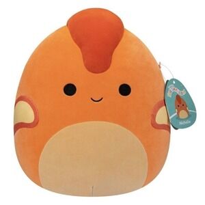 NEW‎ Squishmallows Nichelle RETIRED 11 Inch  the Orange Dinosaur RARE